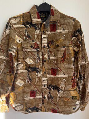 THE PRIZED L.L BEAN "TODD SNYDER" CHAMOIS BRUSH FLANNEL MEN'S SIZE SMALL